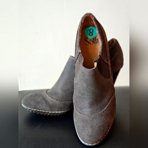 SÖFFT Brown Suede Heeled Shoes Size 8